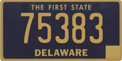 DE license plate 75383