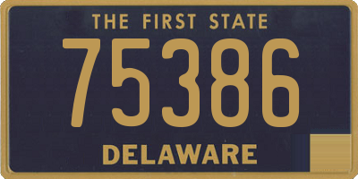 DE license plate 75386