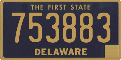 DE license plate 753883