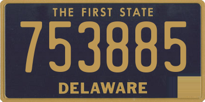 DE license plate 753885