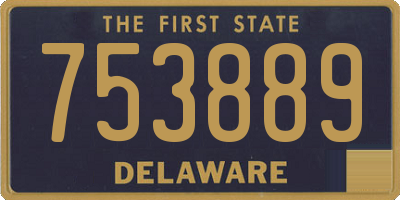 DE license plate 753889