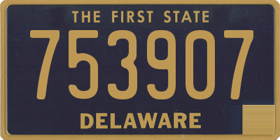 DE license plate 753907