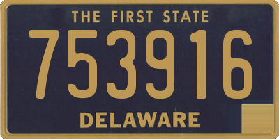 DE license plate 753916
