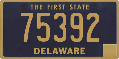 DE license plate 75392