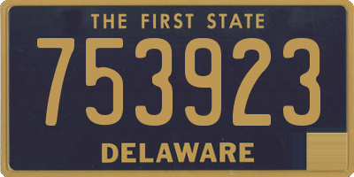 DE license plate 753923