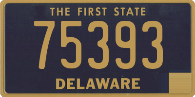 DE license plate 75393