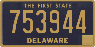 DE license plate 753944