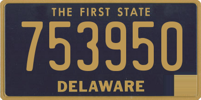 DE license plate 753950