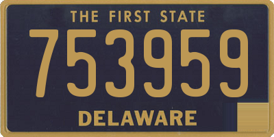 DE license plate 753959