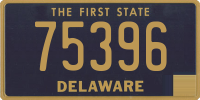 DE license plate 75396