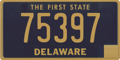 DE license plate 75397