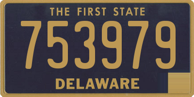 DE license plate 753979