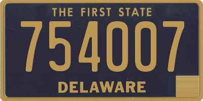 DE license plate 754007