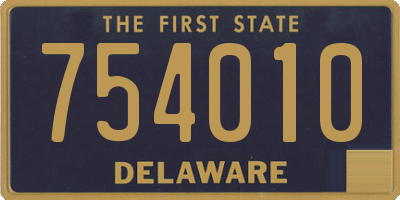DE license plate 754010