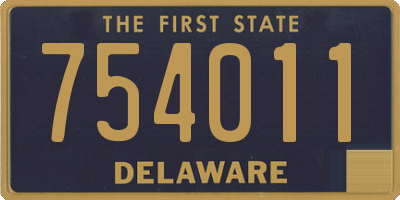 DE license plate 754011