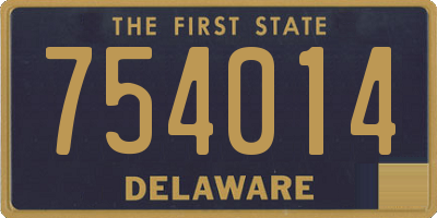 DE license plate 754014