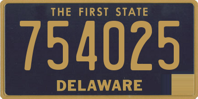 DE license plate 754025