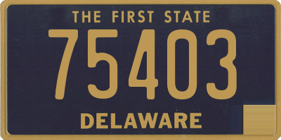 DE license plate 75403