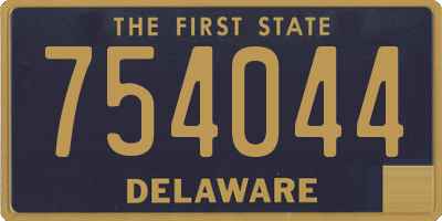 DE license plate 754044