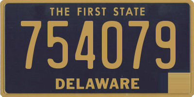 DE license plate 754079
