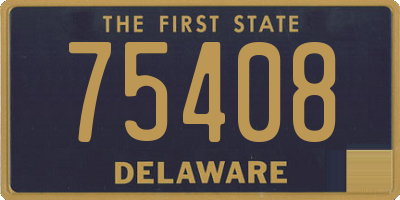 DE license plate 75408