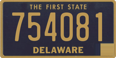 DE license plate 754081
