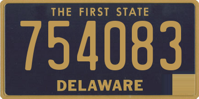 DE license plate 754083