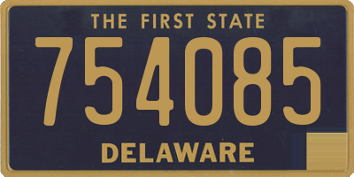 DE license plate 754085
