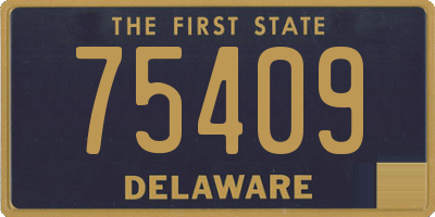 DE license plate 75409