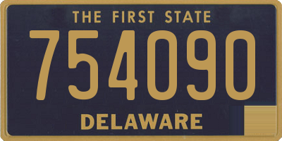 DE license plate 754090