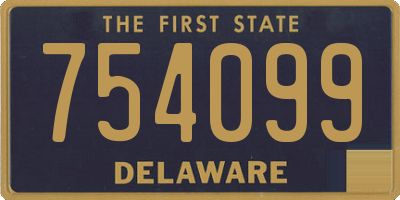 DE license plate 754099