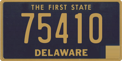 DE license plate 75410