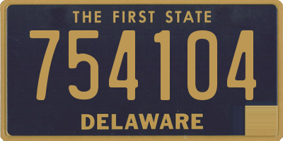 DE license plate 754104