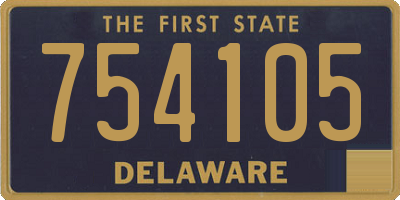 DE license plate 754105