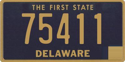 DE license plate 75411