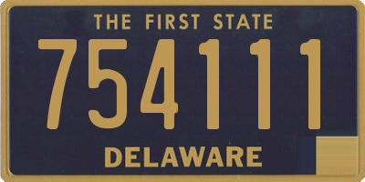 DE license plate 754111