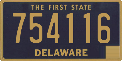 DE license plate 754116