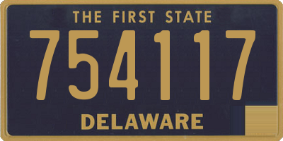 DE license plate 754117