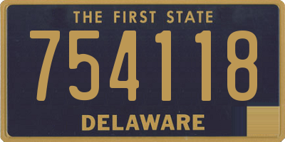 DE license plate 754118