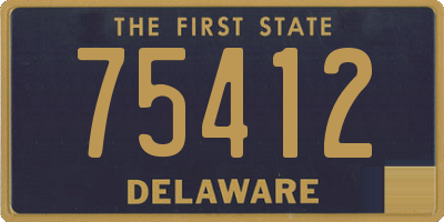 DE license plate 75412