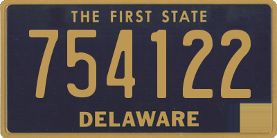 DE license plate 754122