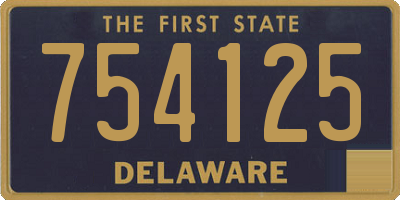 DE license plate 754125