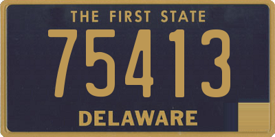 DE license plate 75413