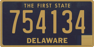DE license plate 754134