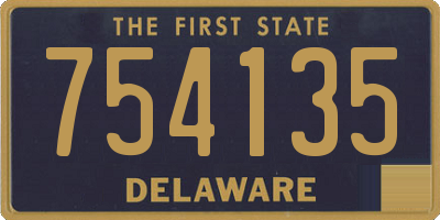 DE license plate 754135