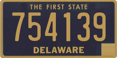 DE license plate 754139