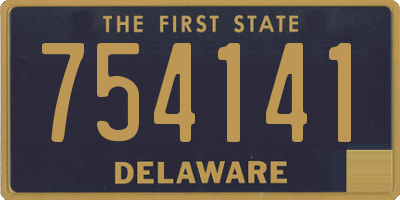 DE license plate 754141