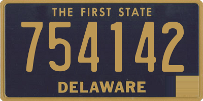 DE license plate 754142