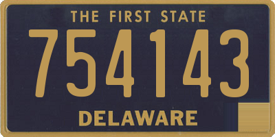 DE license plate 754143