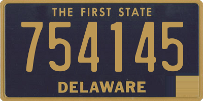 DE license plate 754145